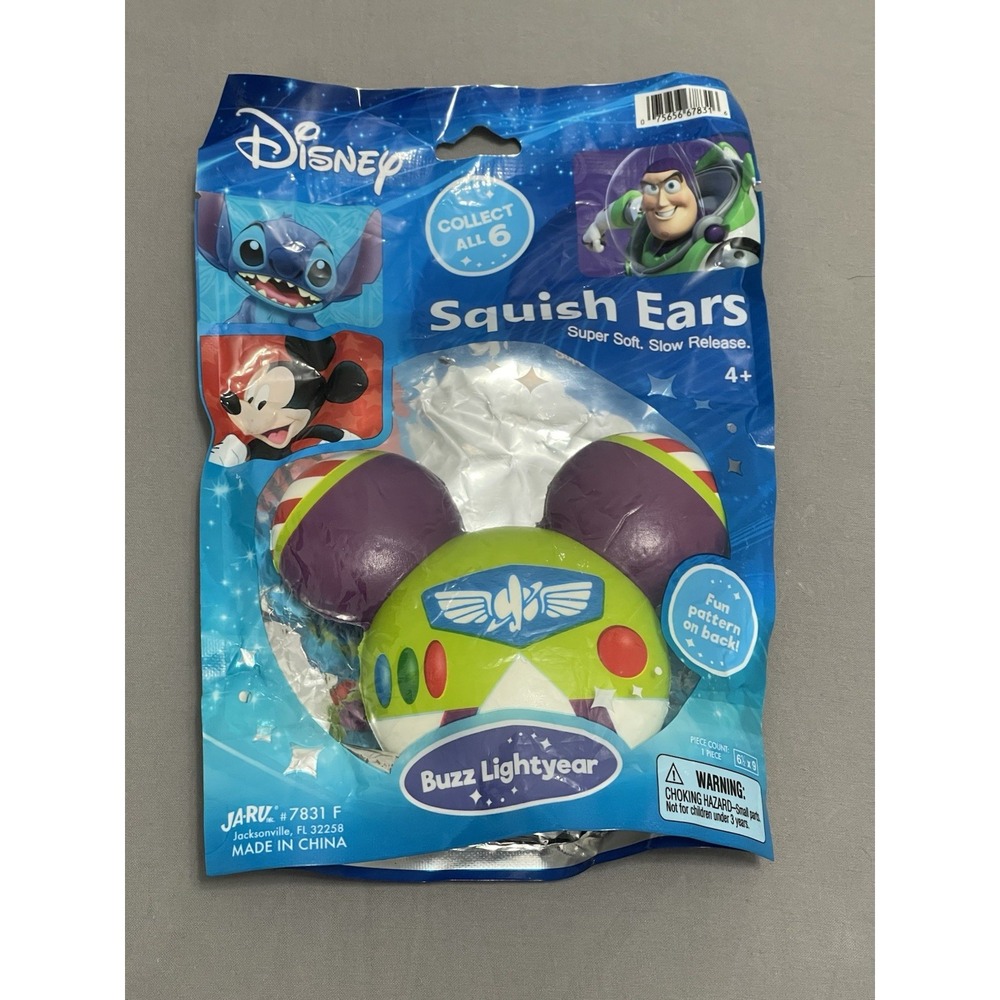 Disney Buzz Lightyear Squish Ears JA-RU Toy Story Mickey Mouse Squishy Toy NEW